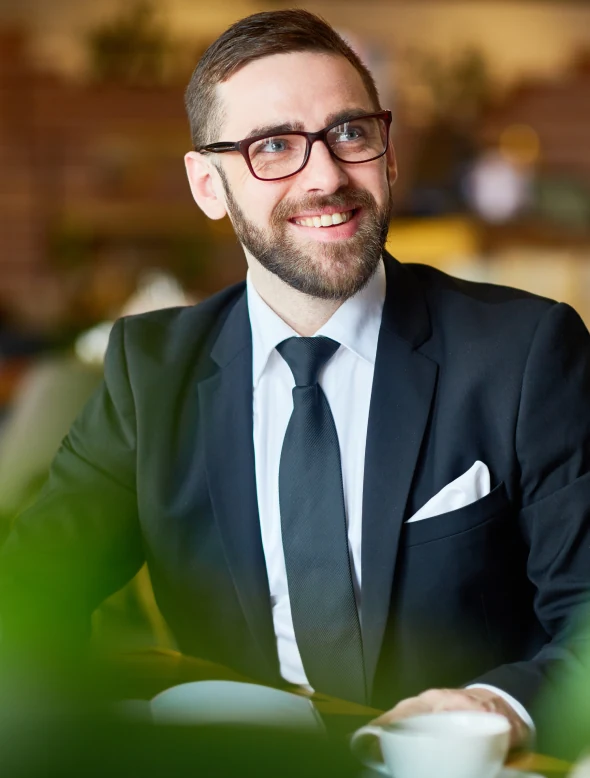 Profissional em ambiente corporativo